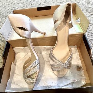 Champagne Satin Le Chateau wedding shoes